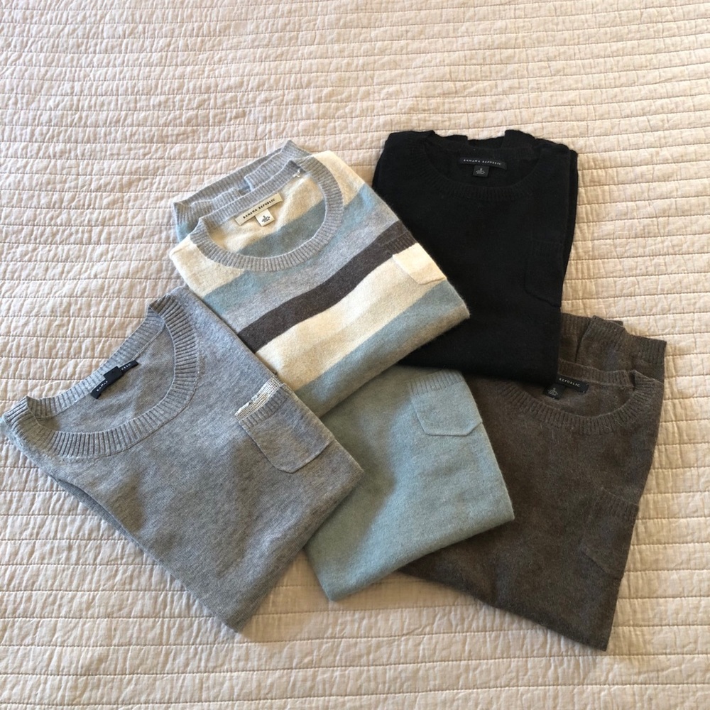 Angora T-shirt/sweaters set of 5